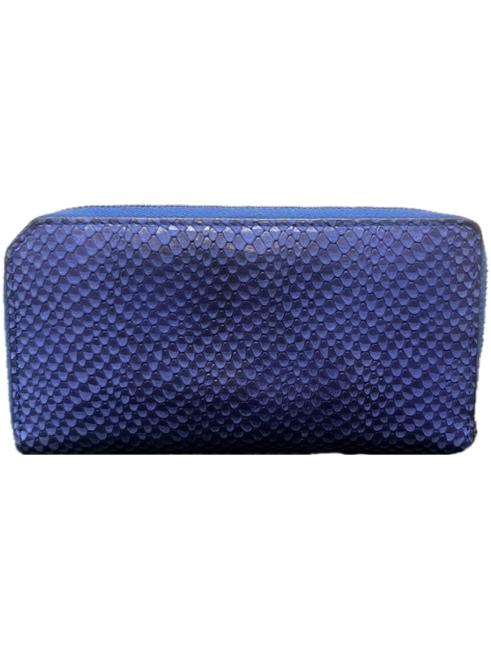 Jimmy Choo Blue Snake Embossed Continental Wallet - Picture 2 of 16